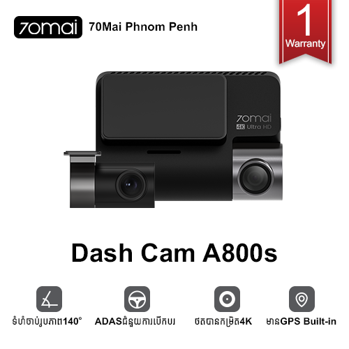 70Mai A800 Dual-Vision 4K